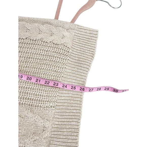 Coldwater Creek Beige Tan Cable Knit Sweater Vest Womens XL Petite - Picture 6 of 6